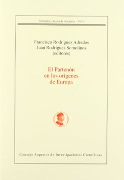 portada El Partenon en los Origenes de Europa (in Spanish)