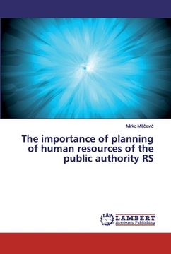 portada The importance of planning of human resources of the public authority RS (in English)