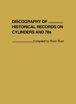 portada Discography of Historical Records on Cylinders and 78s.
