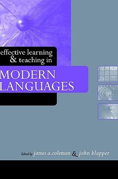 portada effective learning and teaching in modern languages (in English)