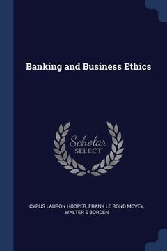 portada Banking and Business Ethics (en Inglés)