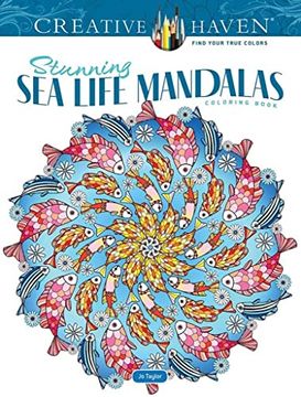 portada Creative Haven Stunning sea Life Mandalas Coloring Book (Creative Haven Coloring Books) (in English)