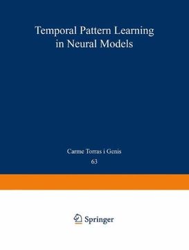 portada temporal pattern learning in neural models (en Inglés)