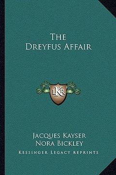 portada the dreyfus affair (en Inglés)
