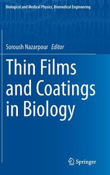 portada thin films and coatings in biology (en Inglés)
