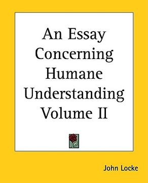 portada an essay concerning humane understanding volume ii