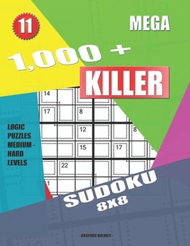 portada 1,000 + Mega sudoku killer 8x8: Logic puzzles medium - hard levels (en Inglés)
