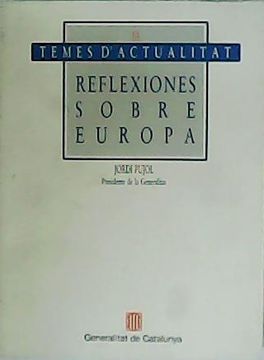 portada Reflexiones Sobre Europa. (in Spanish)