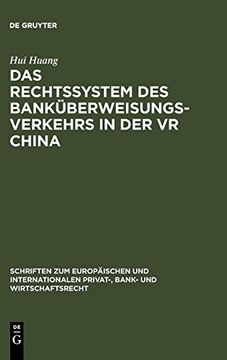 portada Das Rechtssystem des Banküberweisungsverkehrs in der vr China (en Alemán)