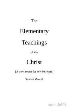 portada The Elementary Teachings of the Christ (en Inglés)