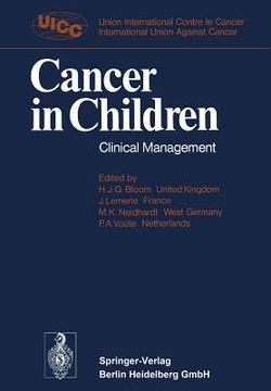 portada Cancer in Children: Clinical Management (in English)
