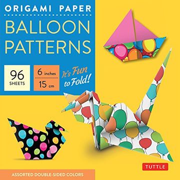 portada Origami paper ballon patterns small 6" (Tuttle Origami Paper)