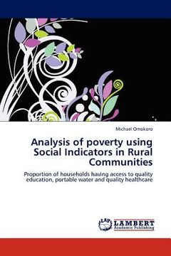 portada analysis of poverty using social indicators in rural communities (en Inglés)