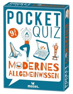 portada Moses. Pocket Quiz Modernes Allgemeinwissen, 150 Fragen von Politik bis Popkultur, für Kinder & Jugendliche ab 12 Jahren und Erwachsene (en Alemán)