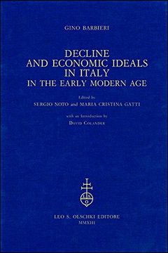 portada Decline and Economic Ideals in Italy in the Early Modern age (en Inglés)