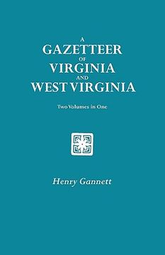 portada a gazetteer of virginia and west virginia. two volumes in one (en Inglés)