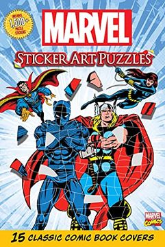 portada Marvel Sticker art Puzzles (en Inglés)