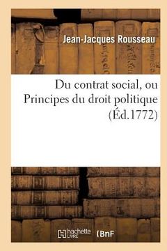 portada Du contrat social, ou Principes du droit politique (en Francés)