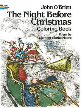 portada the night before christmas coloring book (in English)