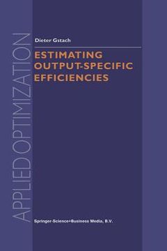 portada Estimating Output-Specific Efficiencies (en Inglés)