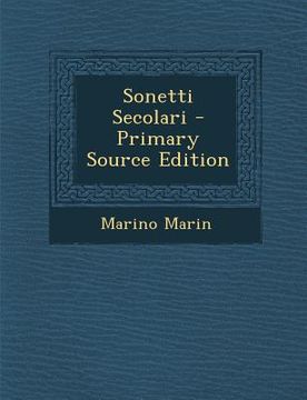 portada Sonetti Secolari (en Italiano)