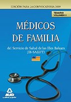 portada Médicos De Familia (Eap) Del Servicio De Salud De Las Illes Balears (Ib-Salut). Temario Vol. Ii