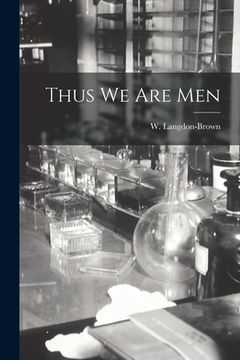 portada Thus We Are Men (in English)