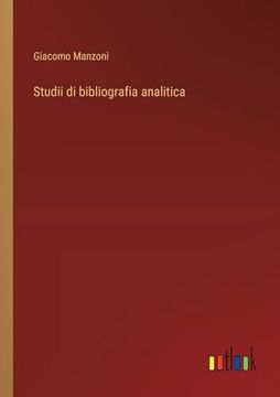 portada Studii di Bibliografia Analitica (en Italiano)