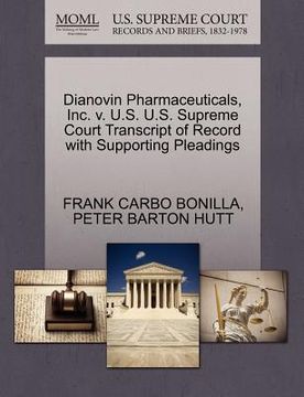 portada dianovin pharmaceuticals, inc. v. u.s. u.s. supreme court transcript of record with supporting pleadings