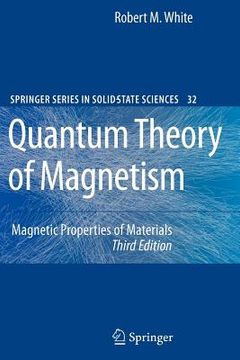 portada quantum theory of magnetism: magnetic properties of materials (en Inglés)