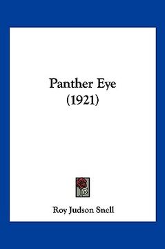 portada panther eye (1921) (en Inglés)