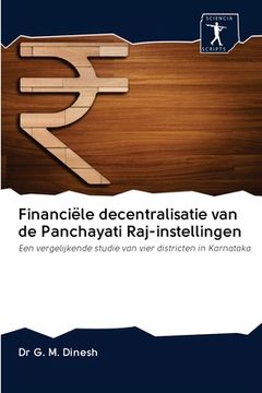 portada Financiële decentralisatie van de Panchayati Raj-instellingen