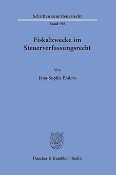 portada Fiskalzwecke im Steuerverfassungsrecht. (en Alemán)