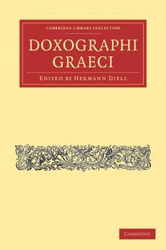 portada Doxographi Graeci (en Griego Antiguo)