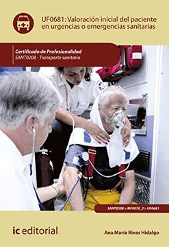 portada Valoración Inicial del Paciente en Urgencias o Emergencias Sanitarias. Sant0208 - Transporte Sanitario
