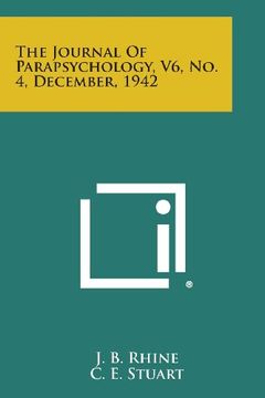 portada The Journal of Parapsychology, V6, No. 4, December, 1942