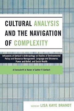 portada cultural analysis and the navigation of complexity (en Inglés)