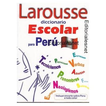 portada Larousse Diccionario Escolar para Perú - Larousse - Libro Físico