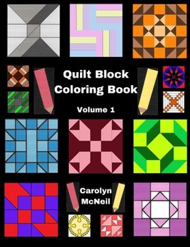 portada Quilt Block Coloring Book: Volume 1 (en Inglés)