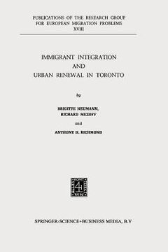 portada Immigrant Integration and Urban Renewal in Toronto (en Inglés)