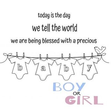 portada Today is the day we tell the world! Gender Reveal: Girl (en Inglés)