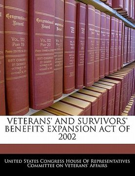 portada veterans' and survivors' benefits expansion act of 2002 (en Inglés)