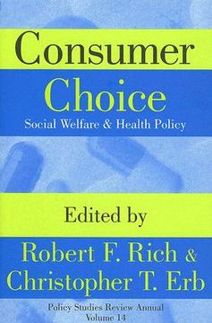 portada consumer choice: social welfare & health policy (in English)