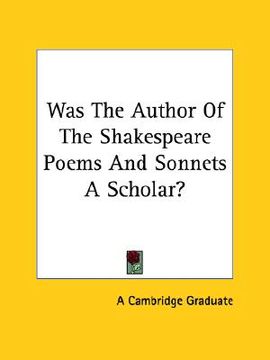 portada was the author of the shakespeare poems and sonnets a scholar? (in English)