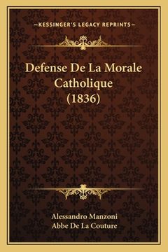 portada Defense De La Morale Catholique (1836) (en Francés)