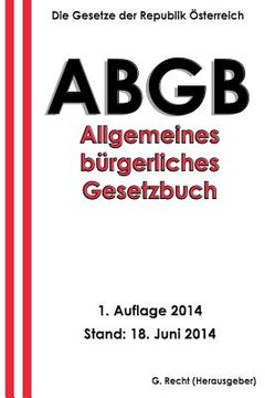 portada Das ABGB - Allgemeines Bürgerliches Gesetzbuch (en Alemán)