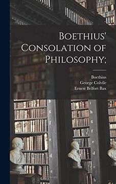 portada Boethius'Consolation of Philosophy; (en Inglés)
