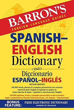 portada Barron's Spanish-English Dictionary: Diccionario Espanol-Ingles (Barron's Bilingual Dictionaries) (en Inglés)