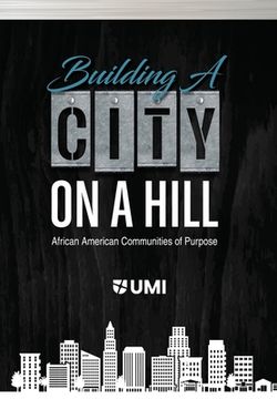 portada Building a City on a Hill: African American Communities of Purpose (en Inglés)