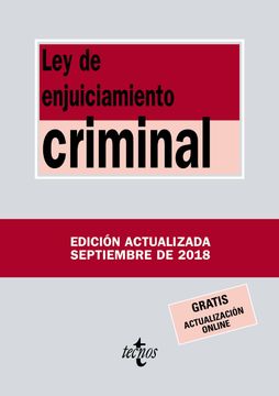portada Ley de Enjuiciamiento Criminal (in Spanish)